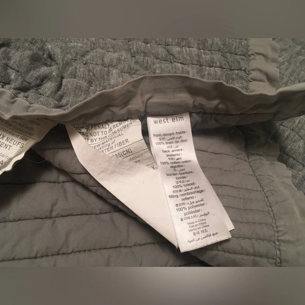 West Elm light gray